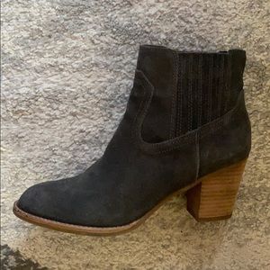 Dolce Vita Grey Suede Ankle Booties